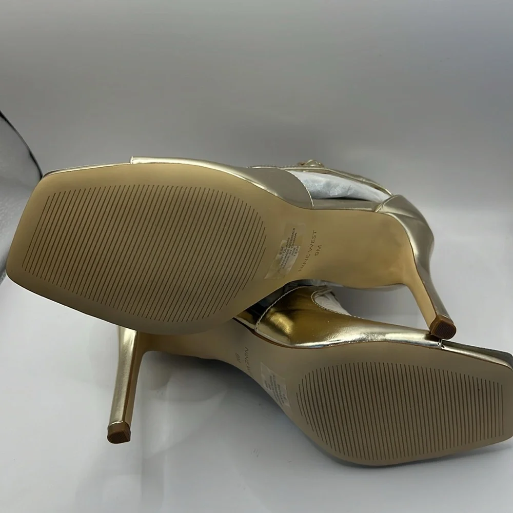 Nine West Tulah3 Gold sandals NIB